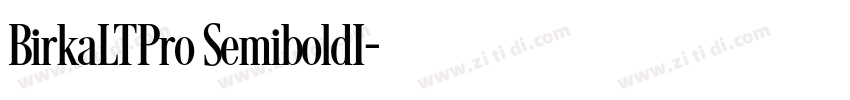 BirkaLTPro SemiboldI字体转换